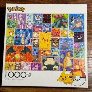 Pokémon Puzzle 1000 Pieces Buffalo Games 2023 Open Box Not Used With Poster